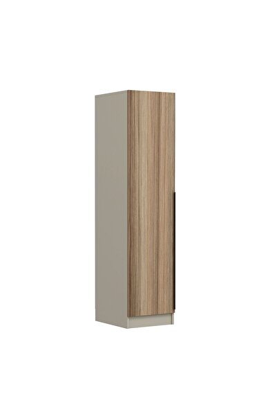 Minar Kale 1 Kapaklı Dolap Plus 210CM - Kumtaşı/Dore - Askılıklı