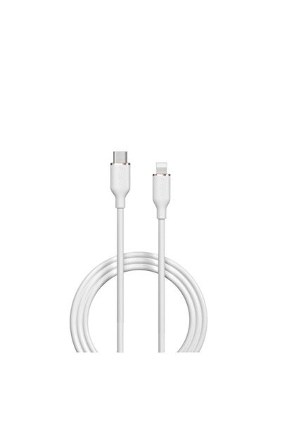 Devia Cablu Jelly EC631 USB-C la Lightning 1.2m 27W Alb