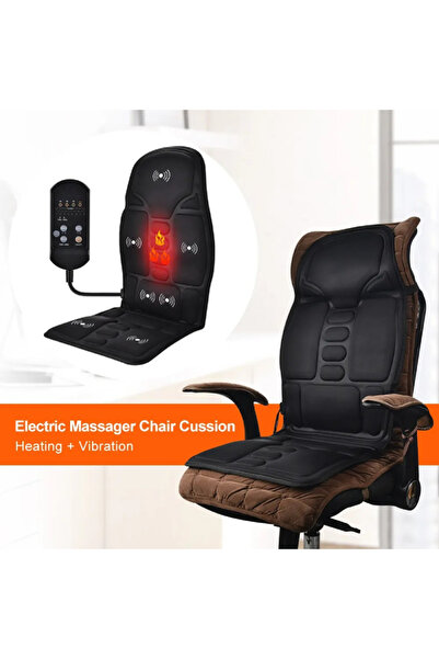 HOZRO Husa Masaj Auto HOZRO, Scaun cu Functie de Masaj Vibratii si Incalzire, Confort Maxim pentru Drumuri