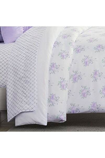 Orange Bed & Bath Roses | 100% Cotton Single 8-Piece Duvet Set