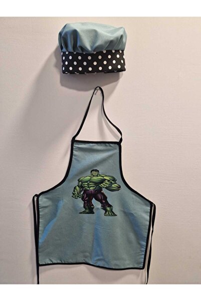 HM POLİSAJ ERKEK ÇOCUK AŞÇI ÖNLÜK VE ŞAPKA TAKIMI