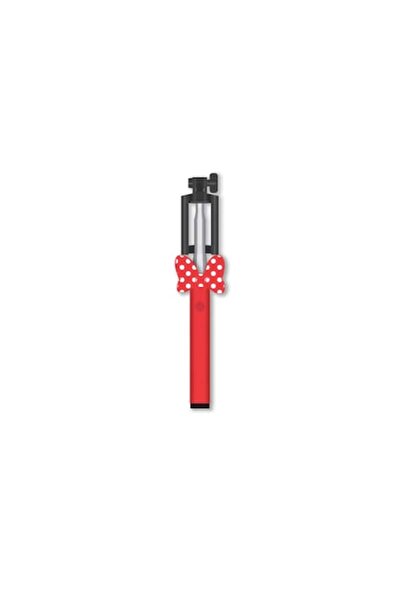 Bibilel Selfie Stick Wireless Disney Minnie Mouse Red, compatible with iOS/Android/Windows, 78 cm