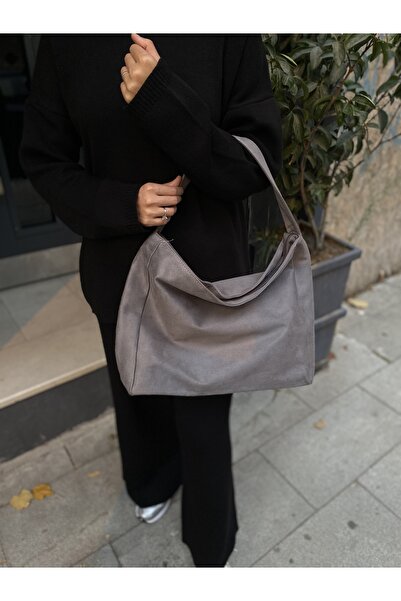 PurpleART Women's Suede Shoulder Bag