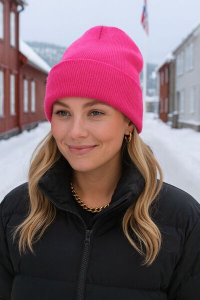 MARBERRY Beretă unisex de bază fucsia