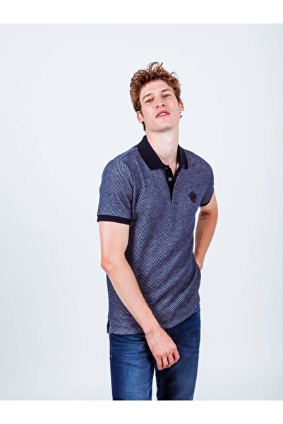 Fenerbahçe Fb Tsrt 086 Original Men's Club Polo Neck Navy Blue T-Shirt