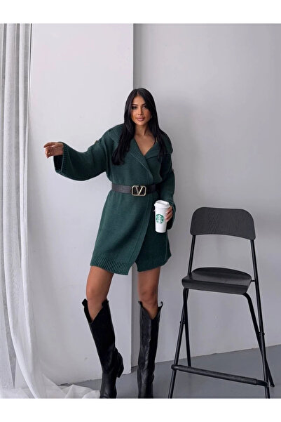 Buklemoda Sleeve Detail Knitwear Cardigan