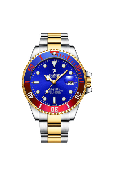 Tevise Ceas de mână bărbătesc clasic mecanic automat, lux la modă