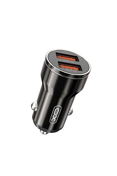 Xo Car Charger CC48 2x USB 2.4A Black + Lightning Cable