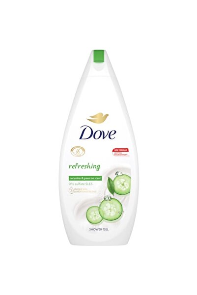 Dove Gel de duș Go Fresh, castravete și ceai verde, 250 ml