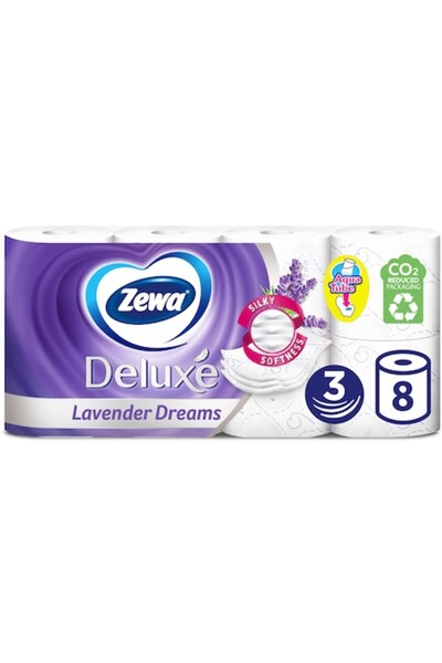 Zewa Hârtie igienică Deluxe Lavender Dreams, 3 straturi, 8 role