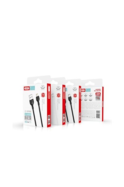 Xo NB200 charging and data transfer cable, USB/USB-C, 2.1A, 1 m, Black