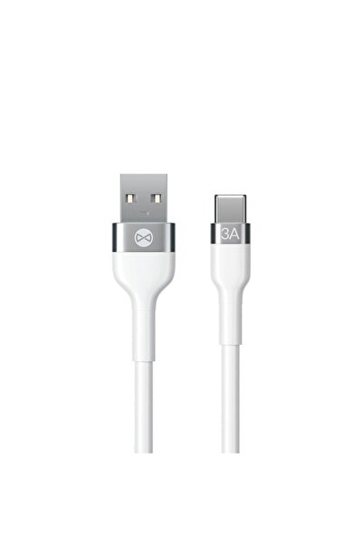 Forever Flexible USB to USB-C Cable 1.0 m 3A White