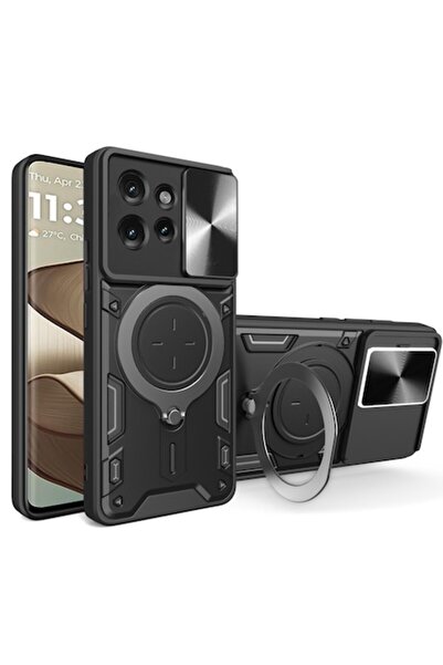 Sybero Husă de protecție pentru Motorola Edge 50, Z43 (Lexgard, Deep Dark)