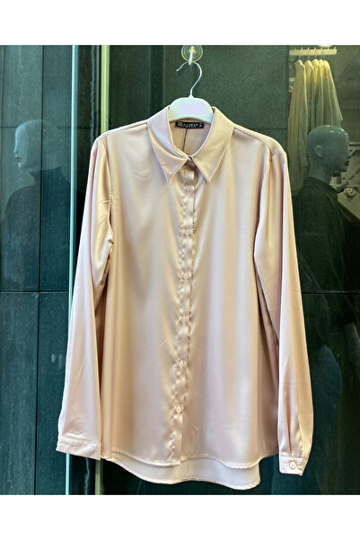PERA MODA Πουκάμισο με σατέν επιφάνεια