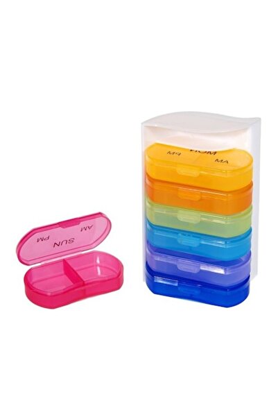 SOHO Organizator de medicamente - 7 cutii de plastic zilnice cu compartimente...