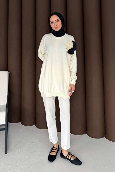 Melike Tatar Πλεκτό τουνίκ με καρφίτσα 70-2478