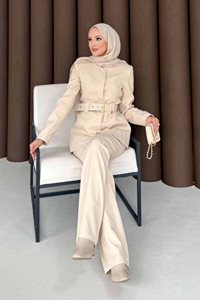 Melike Tatar Σετ με ζώνη και μπουφάν 32-3304