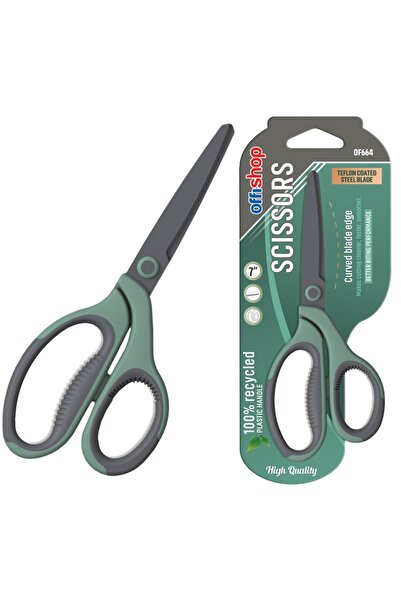 Offishop Office scissors, plastic handle, Teflon-coated surface, 18 cm -