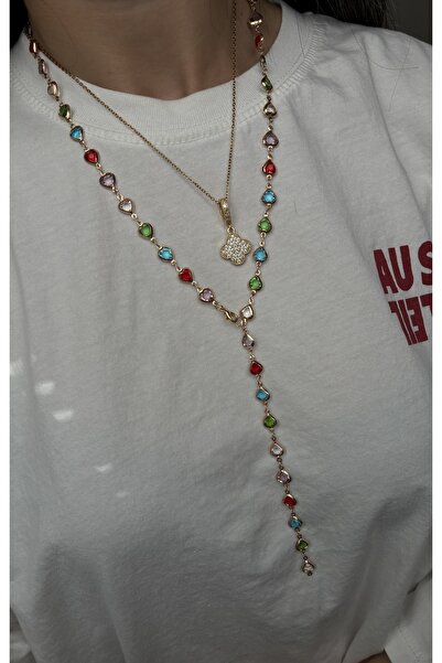 DeNors Y model Kolye ve Yonca kolye Kombini Trend