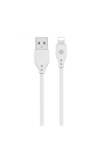 WIWU Cablu Pioneer Wi-C001 USB - Lightning 2.4A 1.0m Alb