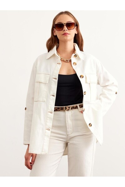 LEVURE Women's Gabardine Jacket Pants Set