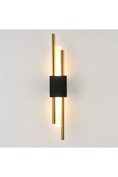 lüx aydınlatma KİRPİ GOLD SİYAH PİLLİ APLİK