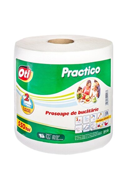 Oti Rolă de prosoape de hârtie de bucătărie Practico, 22x19 cm, 550 de coli/r...
