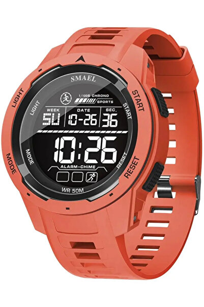 SMAEL Men's Wristwatch Casual Military Style Army Sport Digital Fashion Chronograph Red
