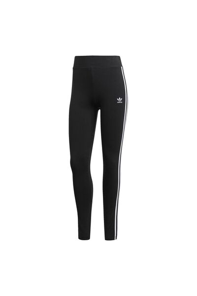 adidas Women's 3 Stripes High-Waisted Tights Black - Size 34/XS