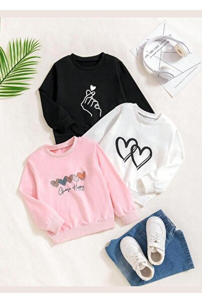 VESTIR BIEN ΝΕΟ Σετ 3 τεμαχίων για κορίτσια, Μπλούζα και Φούτερ