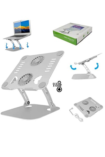 Generic حامل كمبيوتر محمول قابل للطي V4.0 مع مروحة تبريد صامتة
