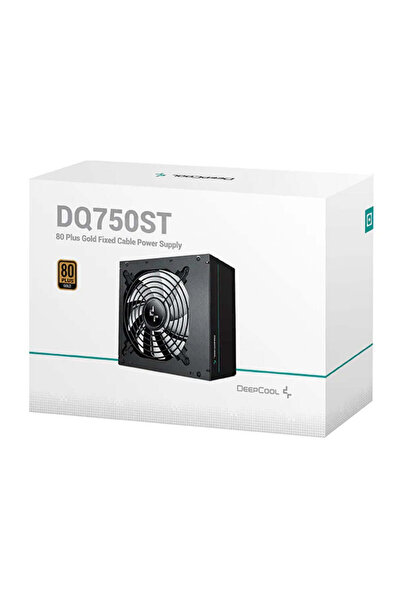 DeepCo وحدة إمداد الطاقة DEEPCOOL DQ 750 ST 750 W 80 Plus Gold مع مروحة PWM مقاس 120 مم