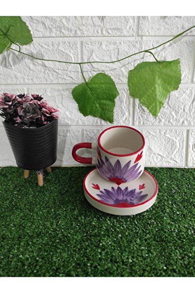 Home Coffee Cup with Saucer, 200 Ml, Medium Size.