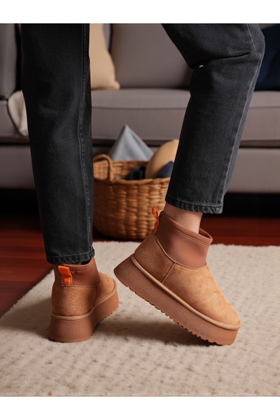 Jarrox WERA Streç İçi Kürklü Hafif Poli Tabanlı Kadın Bot