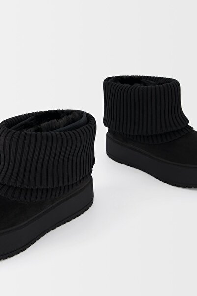 Bershka Çorap tipi platform bilekte bot