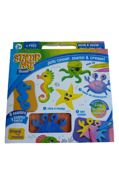 Imagimake Set Creativ cu Stampile - Ocean