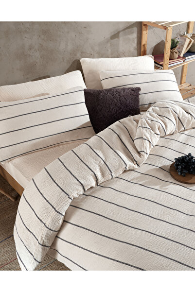 destinyhometex Premium 100% Cotton Single Muslin Duvet Cover Set 160X220 cm