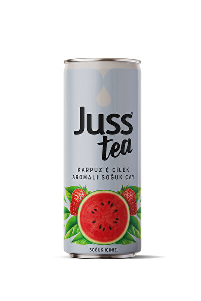 JUSS JUSStea Karpuz-Çilek Soğuk Çay 250 ml x 24’lü Koli – Koruyucusuz Ferah Lezzet