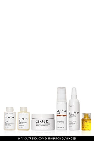 Olaplex Complete Fine Hair Repair System Set - İnce Telli Saçlar İçin Bağ Güçlendirici & Onarıcı Bakım Seti