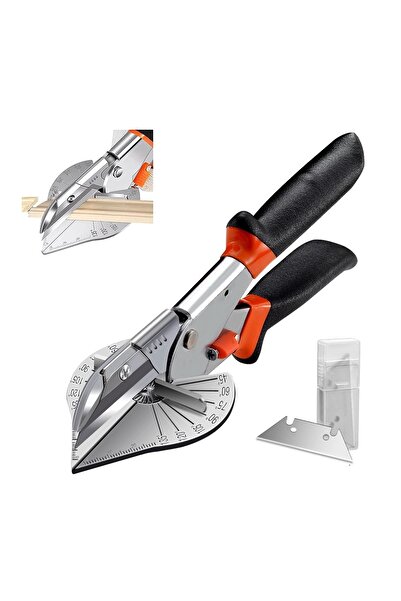 LUXER Foarfeca cu unghi reglabil 45°-135° – Cutter pentru plinte, PVC, lemn moale, profile decorative