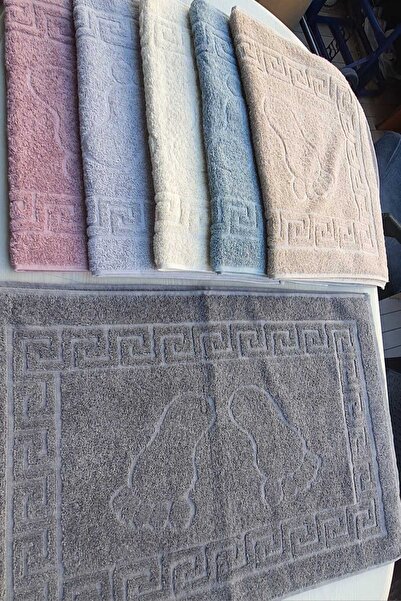 aktartekstil 2 pieces of foot towels are 100% cotton, size 50 x 75.