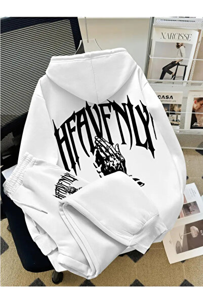 macklin Unisex Ανδρικό Γυναικείο Σετ Φούτερ με κουκούλα με στάμπα Heaven Over...