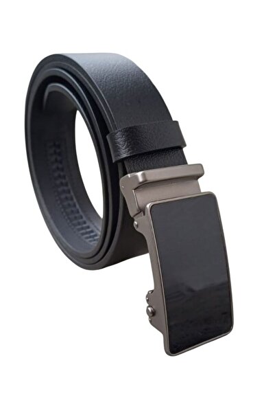 Deribond Men's Belt Automatic Buckle Genuine Leather Width 3.50 cm