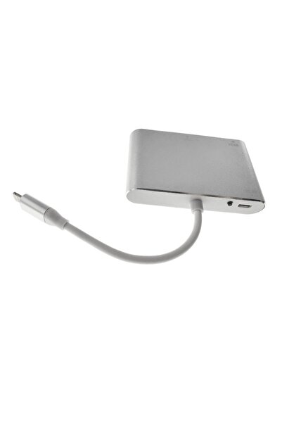 OEM AV adapter for Apple (Lightning to HDMI/VGA/3.5mm), microUSB powered, Silver