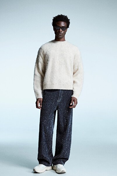 Bershka İşlemeli baggy fit jean