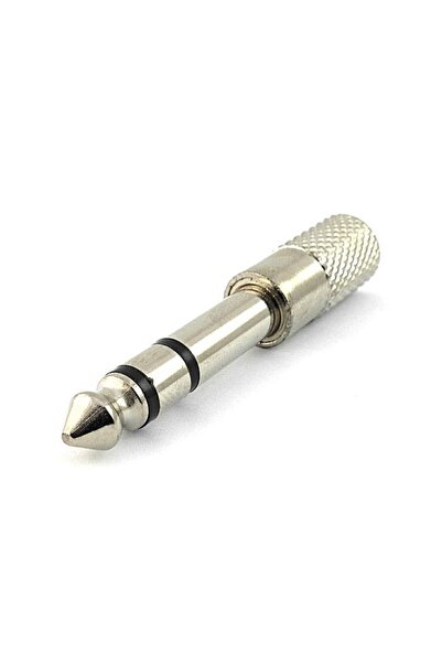 OEM Premium Brass RCA to 6.3 mm Jack Adapter, Silver