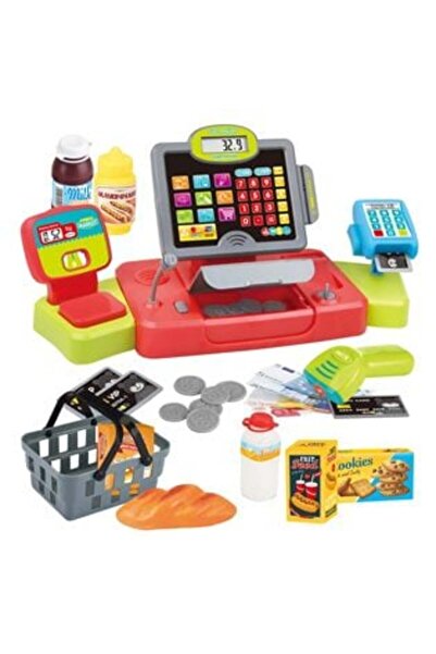 UnderShop Casa de marcat de jucărie cu sunet și lumină - 23 de piese