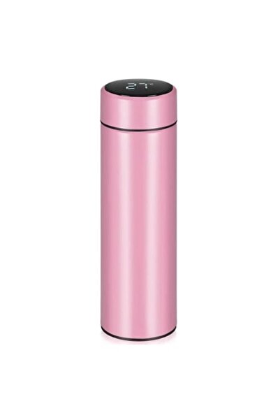 UTILIO ®   Termos inteligent cu afișaj LED pentru temperatură, 500 ml, Oțel i...