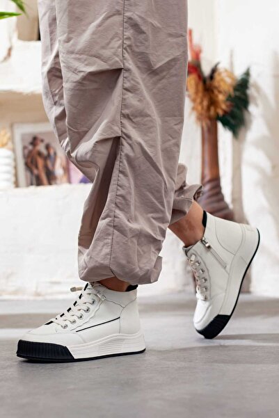 Adım Adım Women's Long Ankle Extra Comfortable Casual Shoes