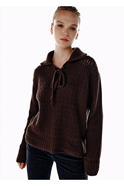 Knitss Dark Brown Organic Cotton Cashmere Blend Knitwear